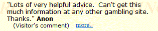 Lots of very helpful advice.