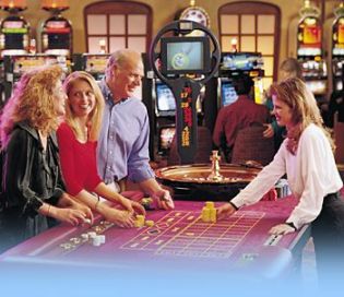Players at the Roulette table.